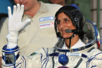 Sunita Williams arrives at her new home in space